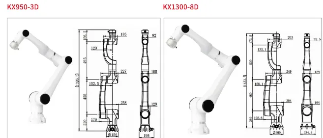 Коллаборативный робот серии KX (KX950-3D / KX1300-8D)